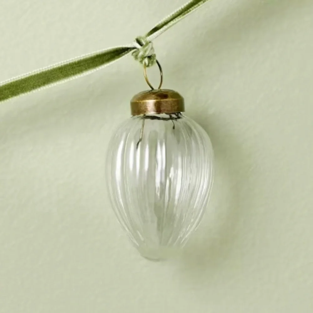 Hearth & Hand with Magnolia 6' Mini Glass Ornament Decorative Christmas Garland